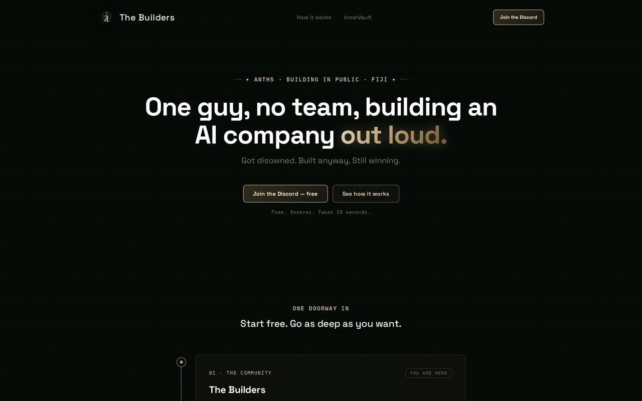 The Builders community page